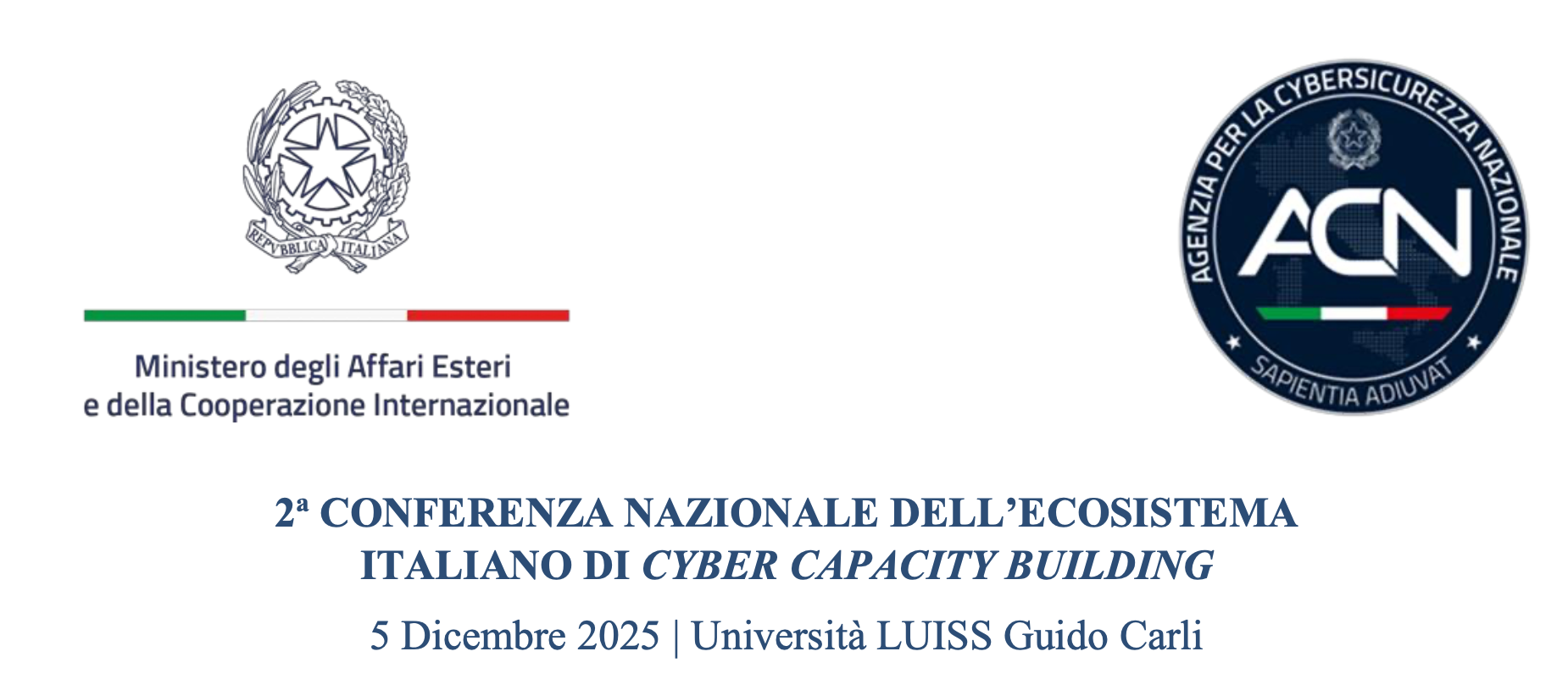 Conferenza Nazionale dell'Ecosistema Italiano di Cyber Capacity Building